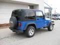 2003 Intense Blue Pearl Jeep Wrangler X 4x4  photo #7