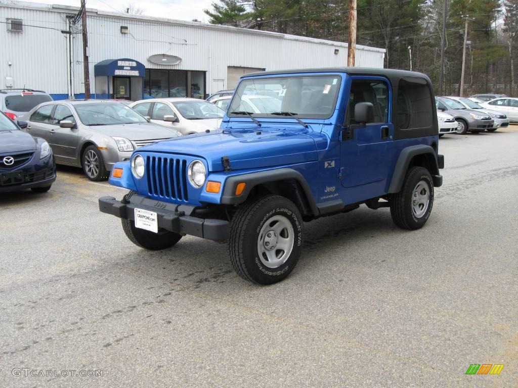 2003 Wrangler X 4x4 - Intense Blue Pearl / Dark Slate Gray photo #10