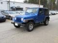 2003 Intense Blue Pearl Jeep Wrangler X 4x4  photo #10