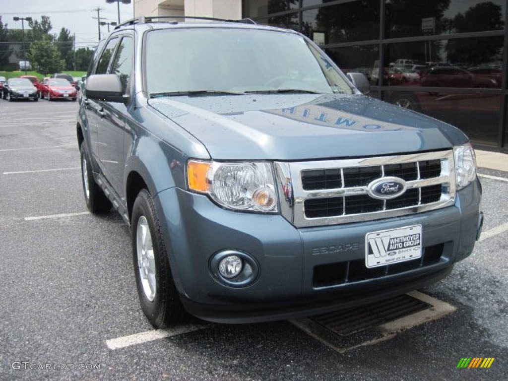 2010 Escape XLT - Steel Blue Metallic / Charcoal Black photo #2