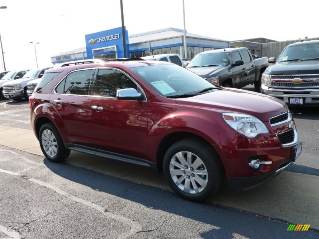 2010 Equinox LTZ AWD - Cardinal Red Metallic / Jet Black photo #2