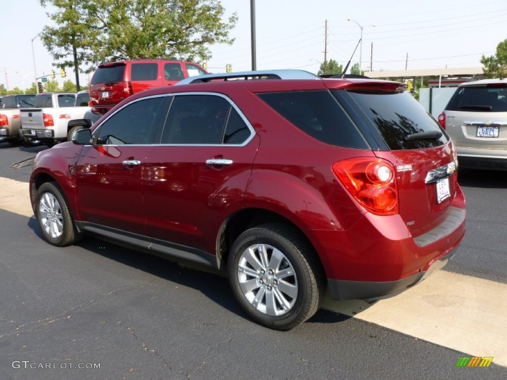 2010 Equinox LTZ AWD - Cardinal Red Metallic / Jet Black photo #6