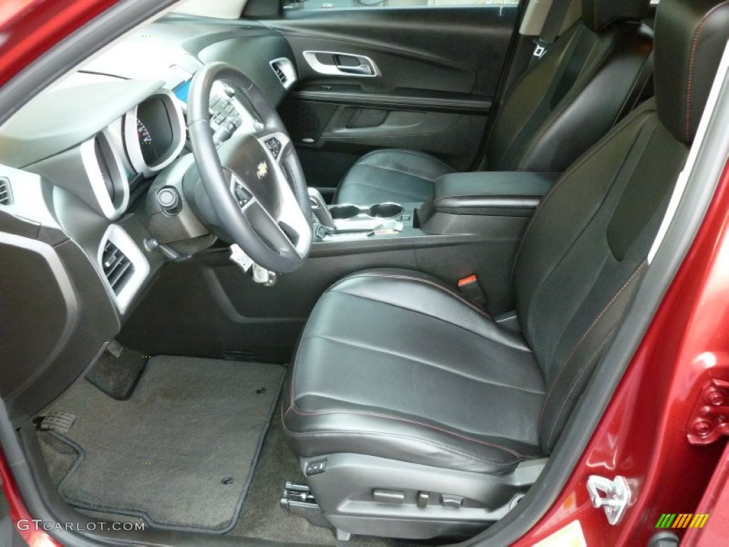 Jet Black Interior 2010 Chevrolet Equinox LTZ AWD Photo #69398182