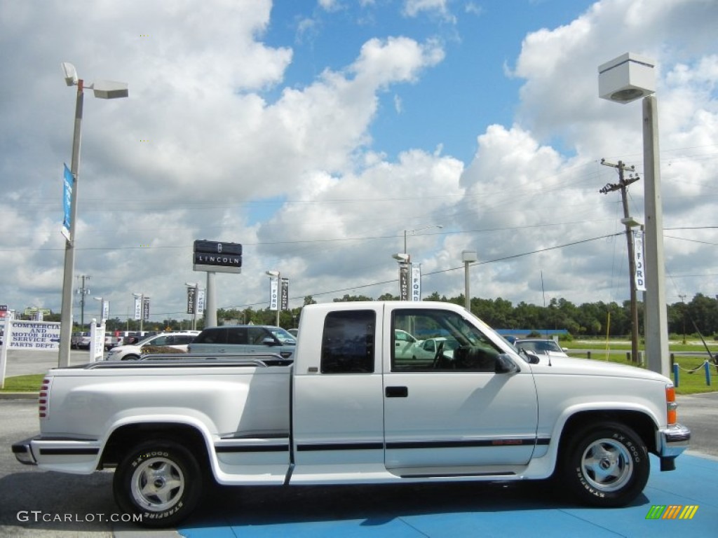 1997 C/K C1500 Silverado Extended Cab - Olympic White / Neutral Shale photo #6