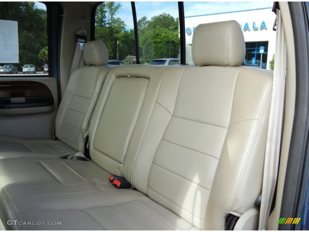 Tan Interior 2006 Ford F350 Super Duty Lariat Crew Cab 4x4 Dually Photo #69400618