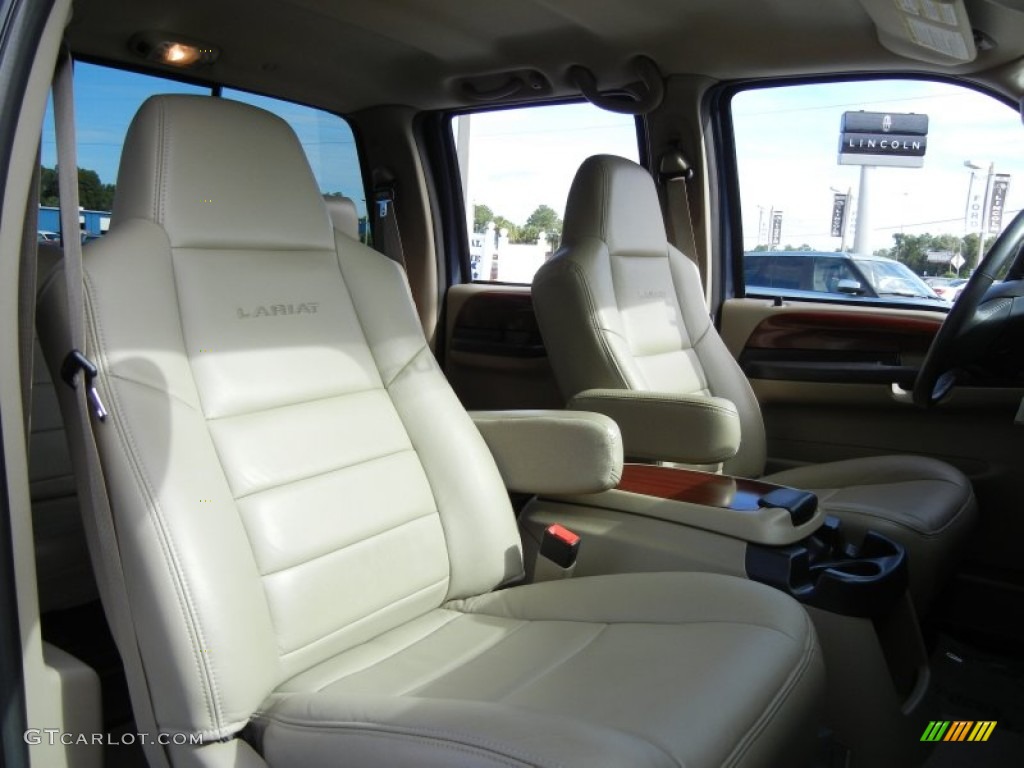Tan Interior 2006 Ford F350 Super Duty Lariat Crew Cab 4x4 Dually Photo #69400630