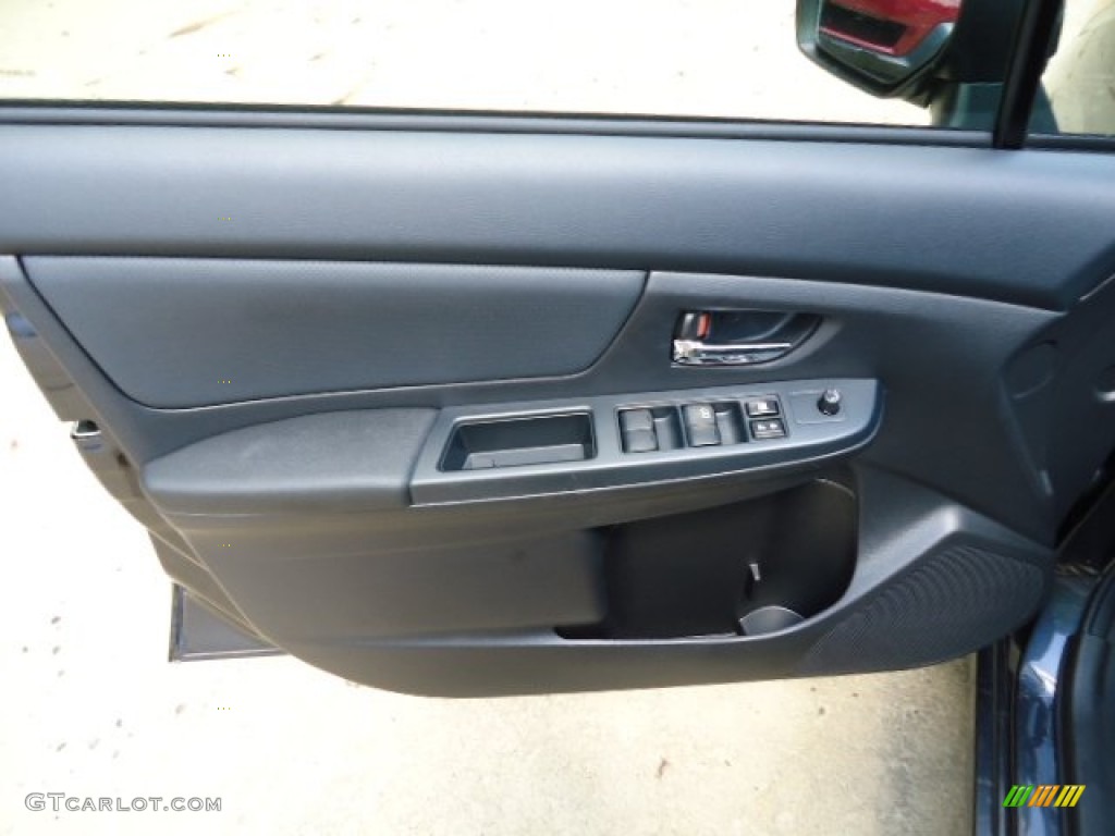 2012 Subaru Impreza 2.0i Limited 5 Door Black Door Panel Photo #69401695