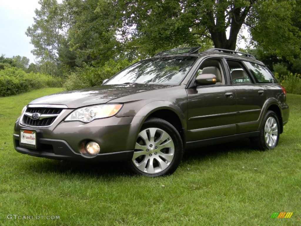 2008 Outback 3.0R L.L.Bean Edition Wagon - Deep Bronze Metallic / Warm Ivory photo #1