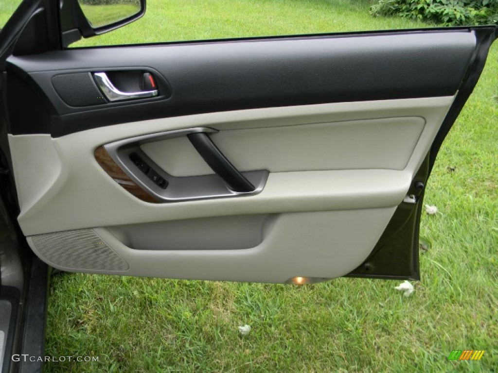 2008 Subaru Outback 3.0R L.L.Bean Edition Wagon Warm Ivory Door Panel Photo #69402943