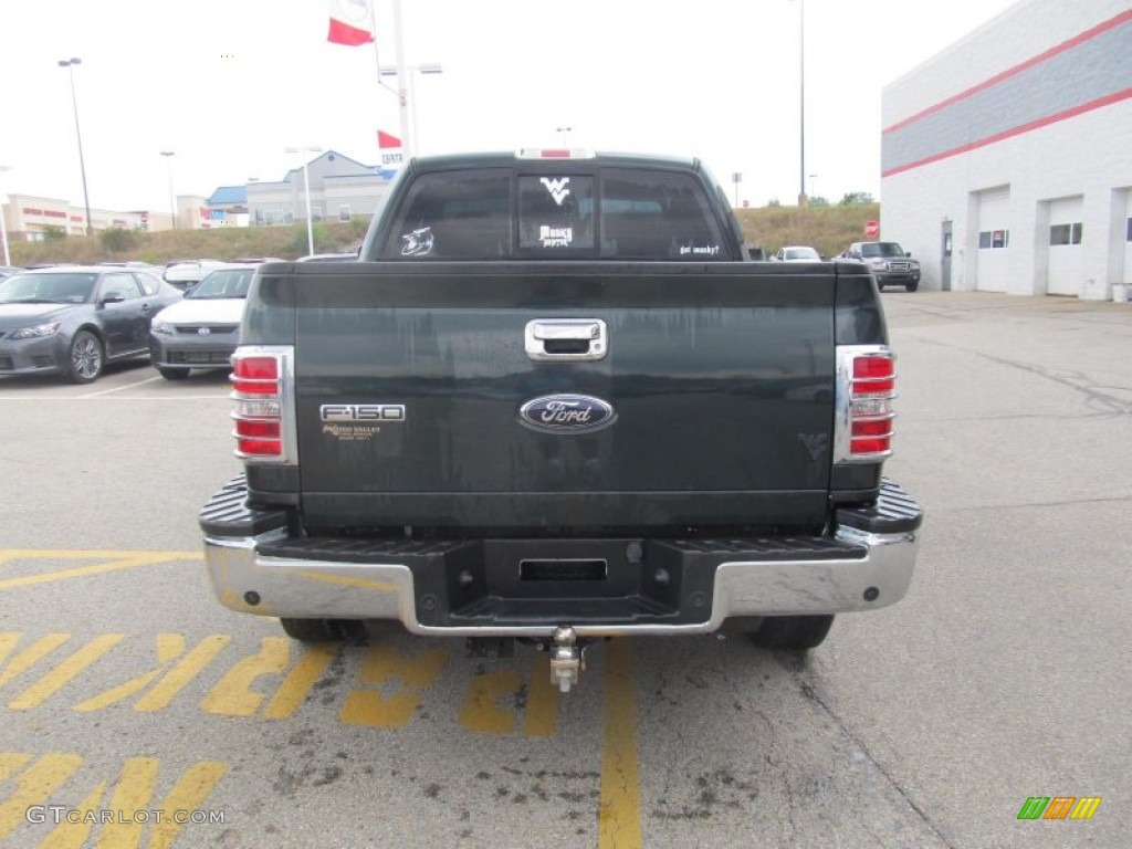 2006 F150 XLT SuperCab 4x4 - Aspen Green Metallic / Tan photo #4