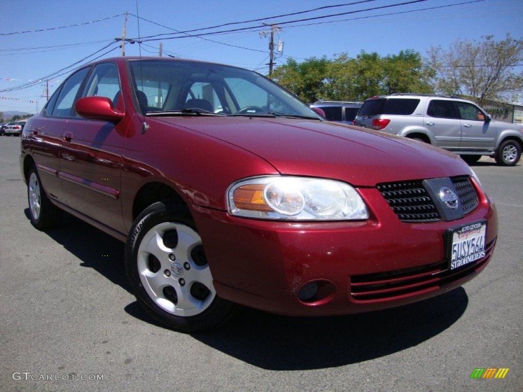 Inferno Red 2004 Nissan Sentra 1.8 S Exterior Photo #69408222