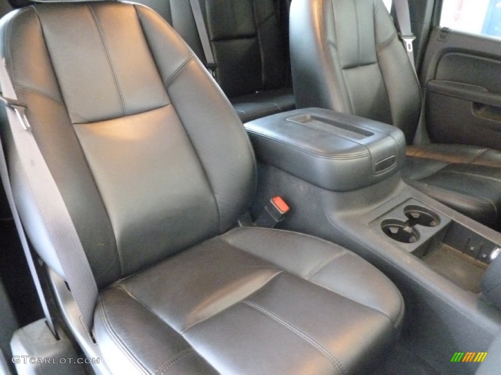 Ebony Interior 2011 Chevrolet Silverado 1500 LTZ Crew Cab 4x4 Photo #69408243