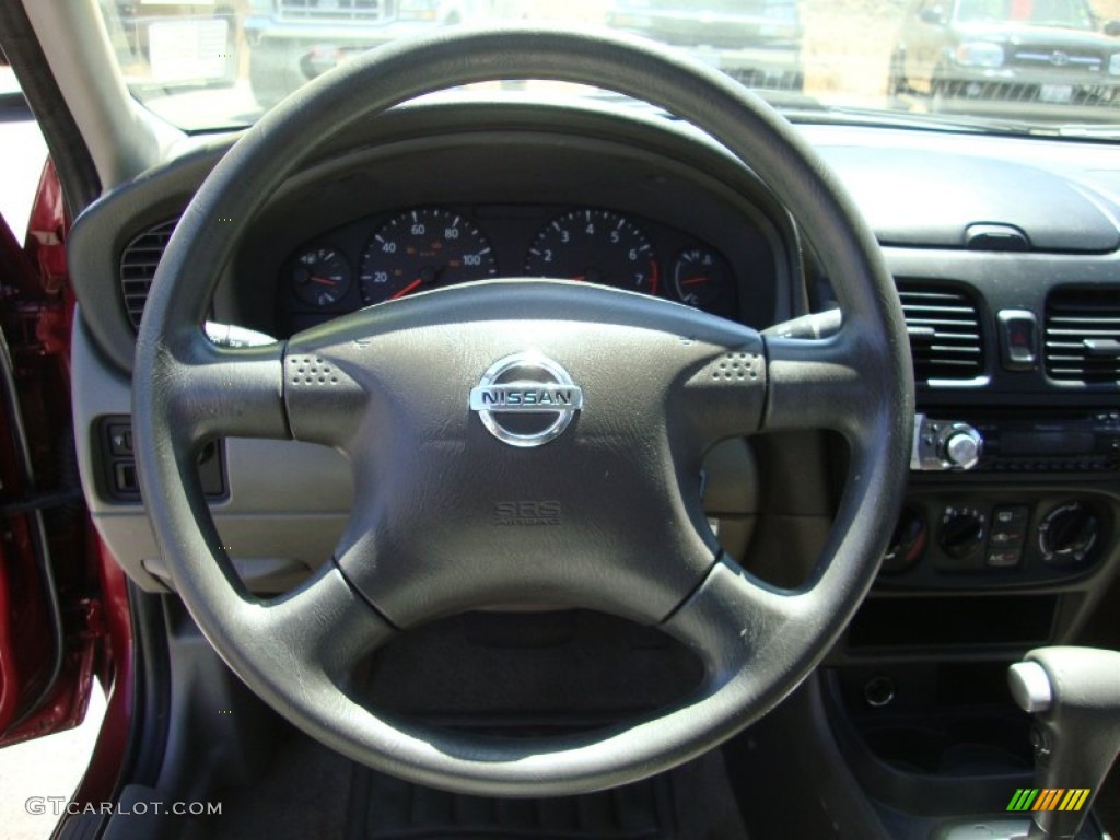 2004 Nissan Sentra 1.8 S Sage Steering Wheel Photo #69408351