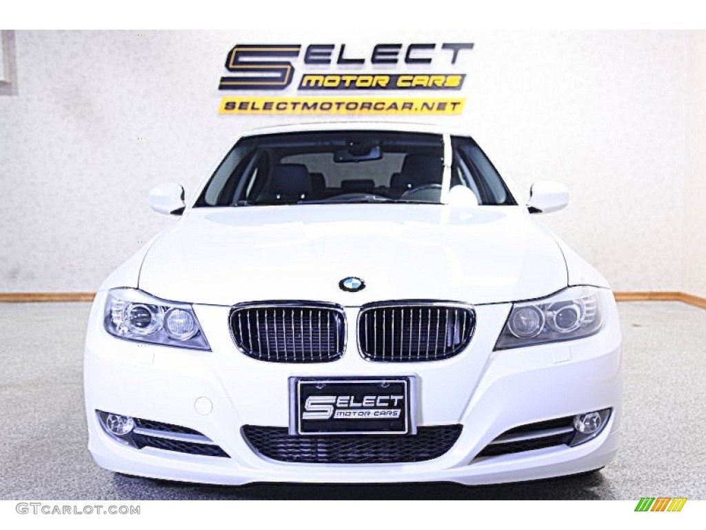 2009 3 Series 335i Sedan - Alpine White / Black photo #2