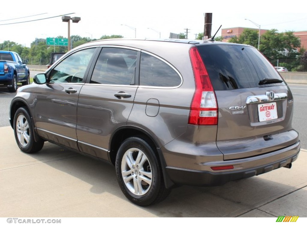 2010 CR-V EX AWD - Polished Metal Metallic / Black photo #7