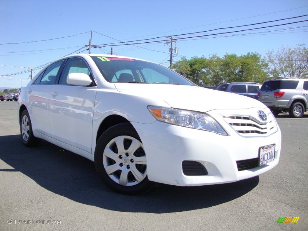 Super White Toyota Camry