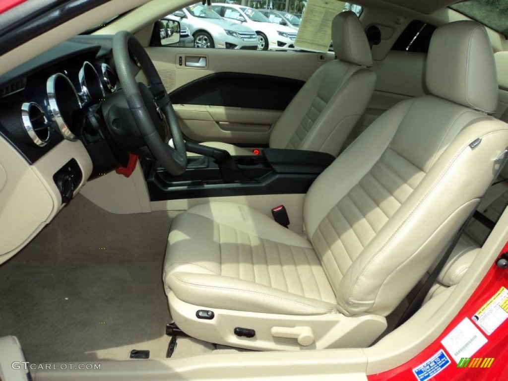 Medium Parchment Interior 2008 Ford Mustang GT Premium Coupe Photo #69409634