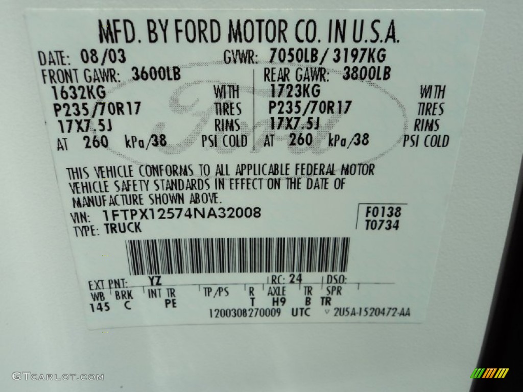 2004 F150 XLT SuperCab - Oxford White / Medium Graphite photo #30