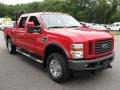 Red 2008 Ford F250 Super Duty XLT Crew Cab 4x4 Exterior