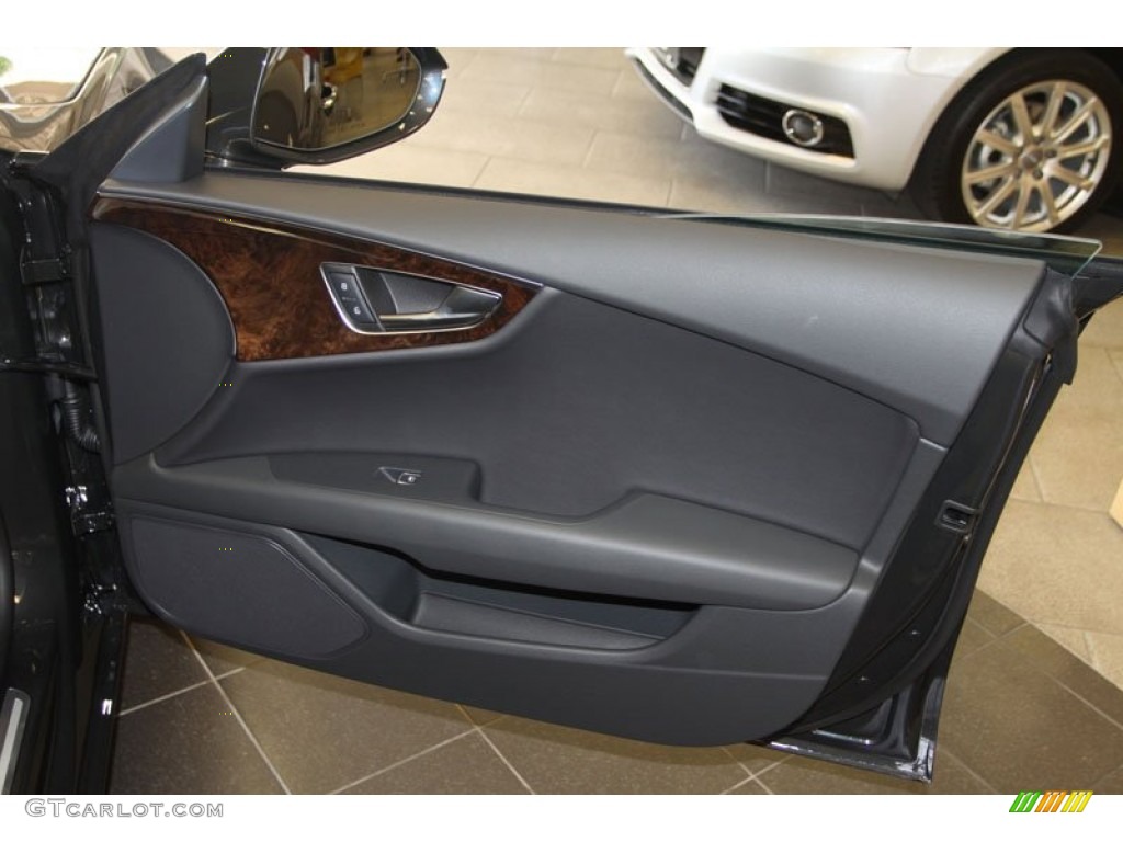 2013 Audi A7 3.0T quattro Premium Plus Black Door Panel Photo #69410710
