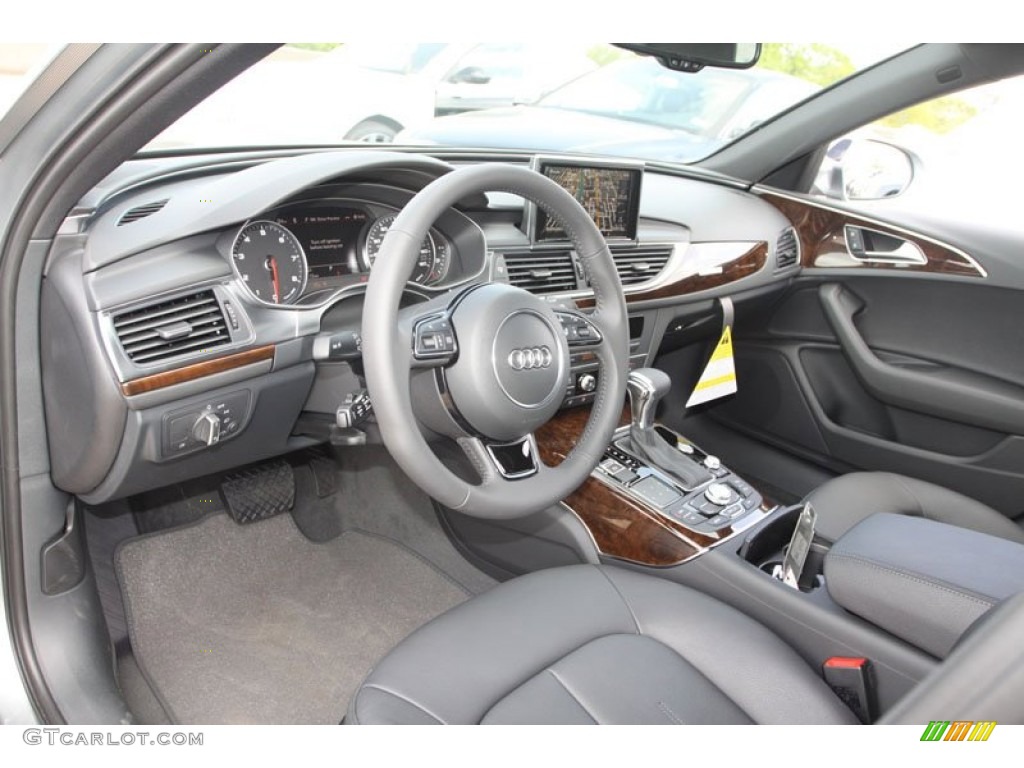 Black Interior 2013 Audi A6 3.0T quattro Sedan Photo #69410842