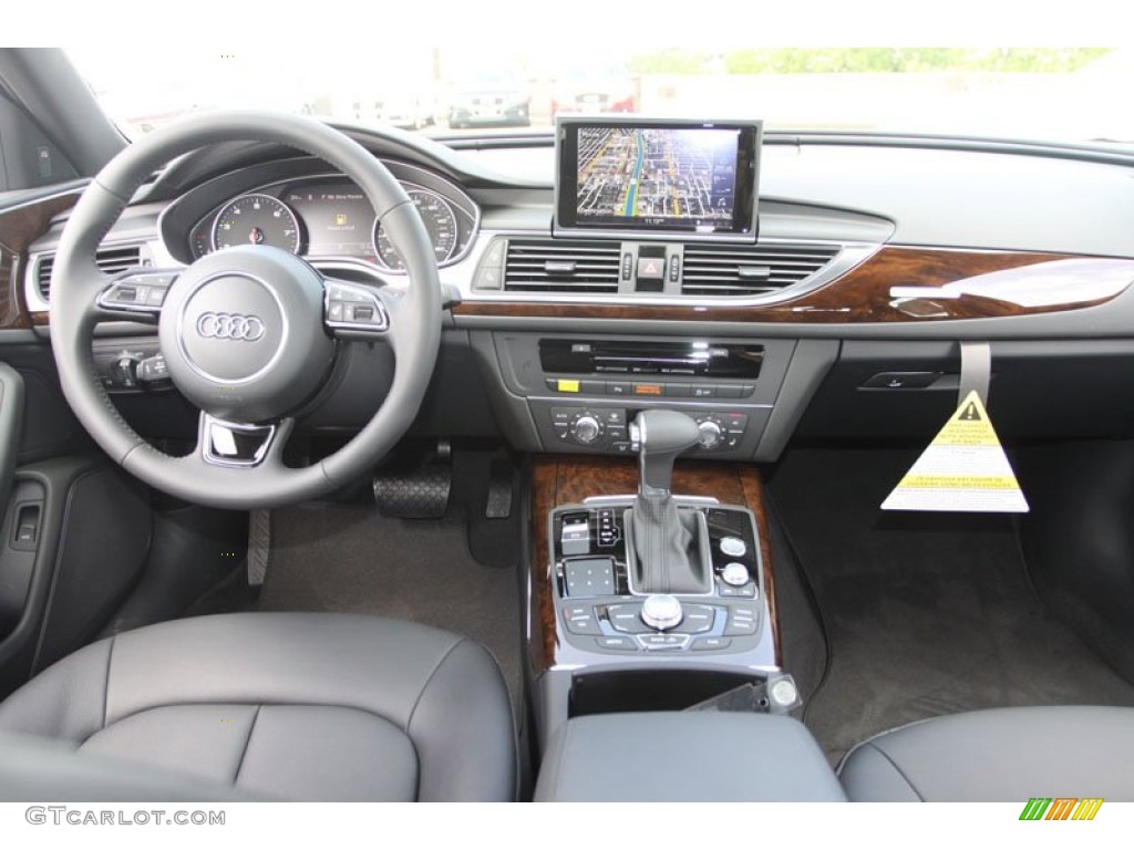 2013 Audi A6 3.0T quattro Sedan Black Dashboard Photo #69410875