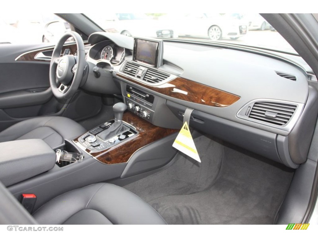 2013 Audi A6 3.0T quattro Sedan Black Dashboard Photo #69410947
