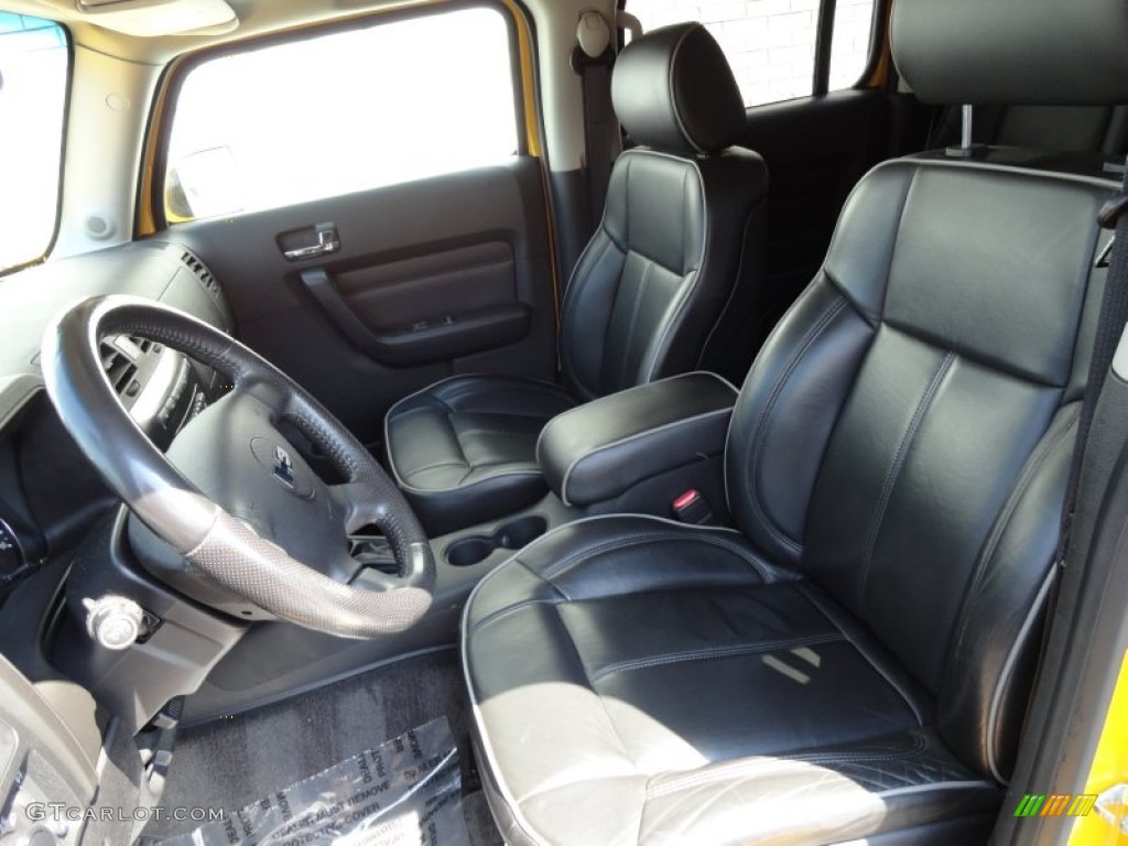 Ebony Black Interior 2006 Hummer H3 Standard H3 Model Photo #69411550