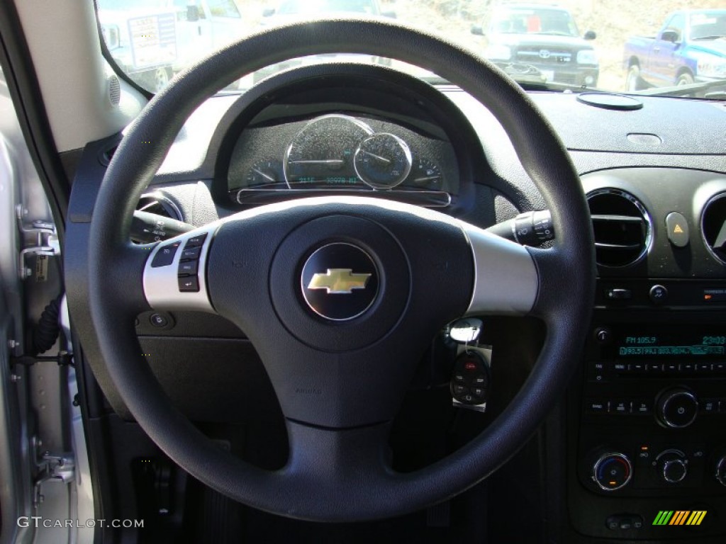 2010 Chevrolet HHR LS Panel Ebony Steering Wheel Photo #69411628