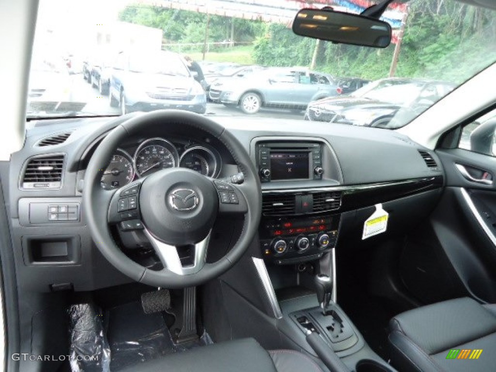 2013 Mazda CX-5 Grand Touring AWD Black Dashboard Photo #69412189
