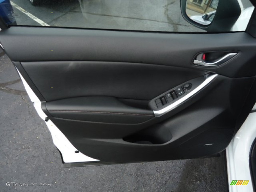 2013 Mazda CX-5 Grand Touring AWD Black Door Panel Photo #69412201