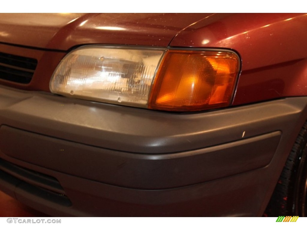 1996 Tercel Coupe - Ruby Pearl / Gray photo #22