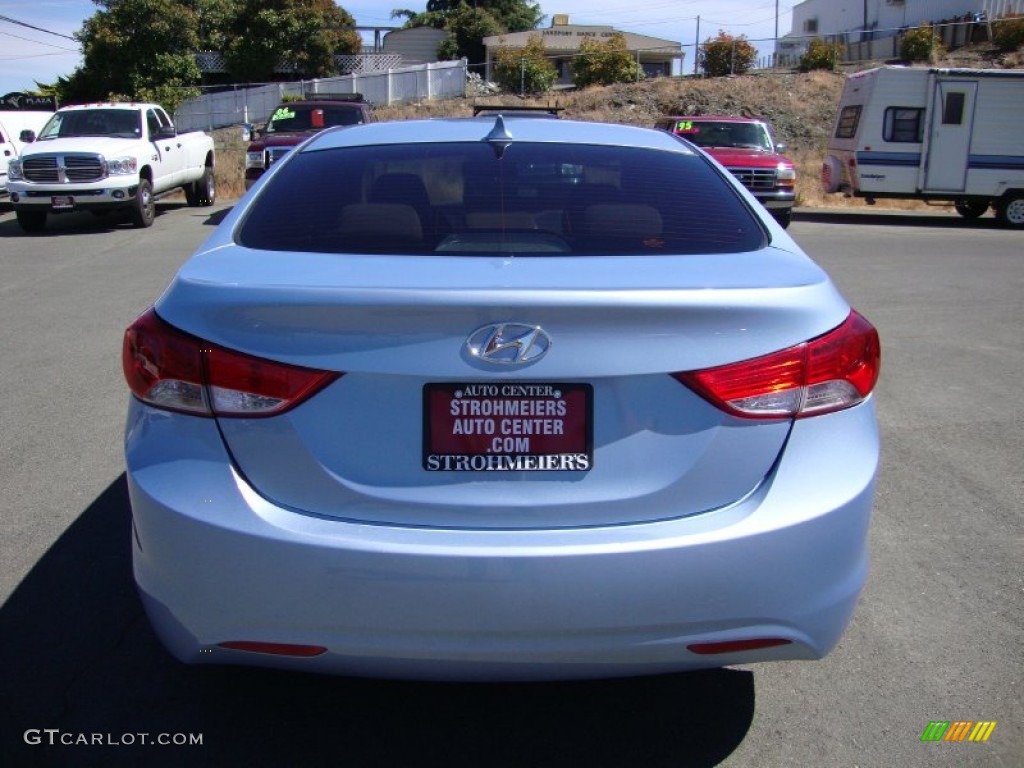 2011 Elantra GLS - Blue Sky Metallic / Beige photo #6