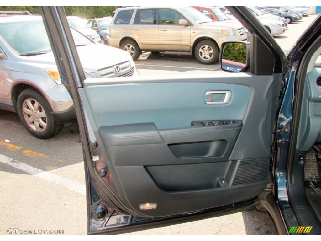 2009 Honda Pilot EX-L 4WD Blue Door Panel Photo #69413305