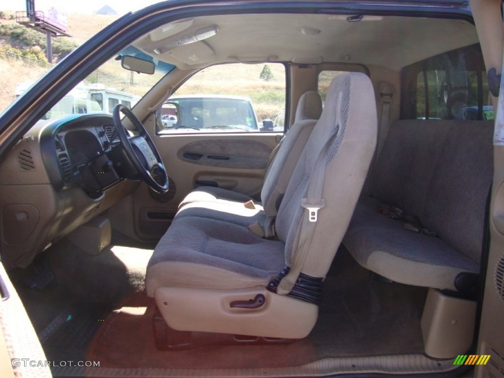 Camel/Tan Interior 2000 Dodge Ram 1500 SLT Extended Cab Photo #69413848