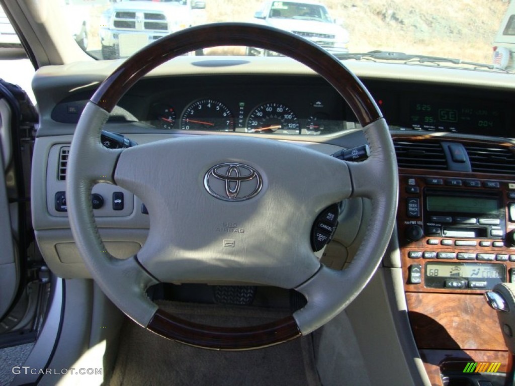 2004 Toyota Avalon XLS Taupe Steering Wheel Photo #69414442