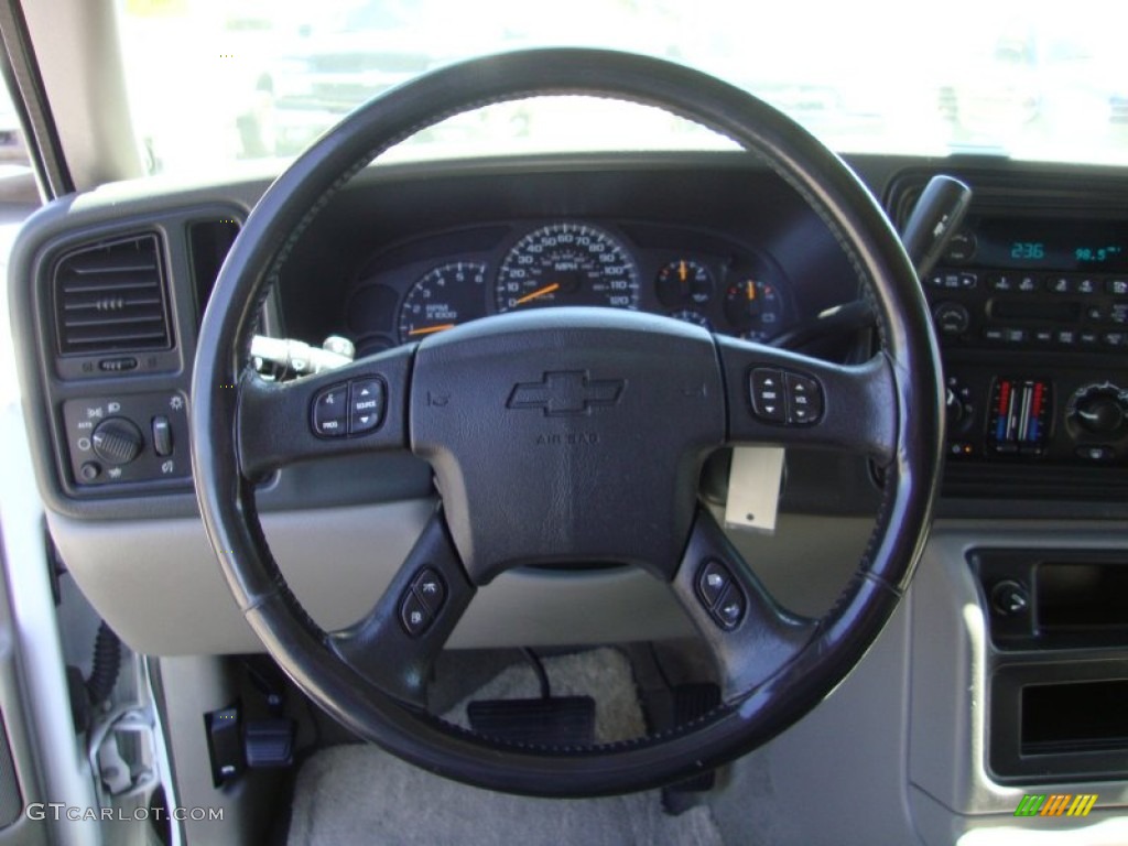 2004 Chevrolet Tahoe LS Gray/Dark Charcoal Steering Wheel Photo #69415303