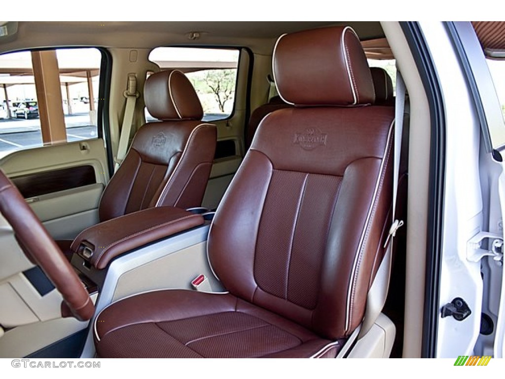 Chaparral Leather Interior 2011 Ford F150 King Ranch SuperCrew 4x4 Photo #69415474