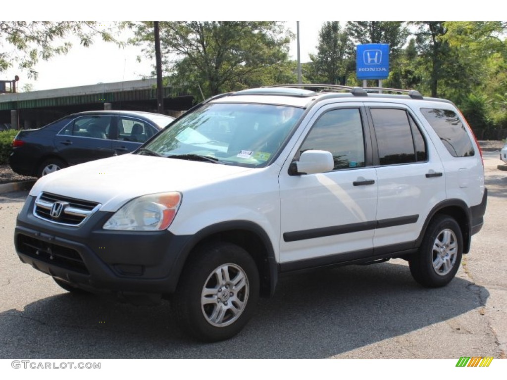 2004 CR-V EX 4WD - Taffeta White / Black photo #1