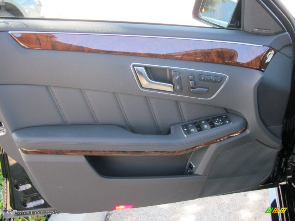 2013 Mercedes-Benz E 350 4Matic Wagon Black Door Panel Photo #69415786