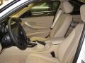 2012 BMW 3 Series Venetian Beige Interior Front Seat Photo