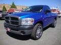 2008 Electric Blue Pearl Dodge Ram 1500 ST Regular Cab  photo #3