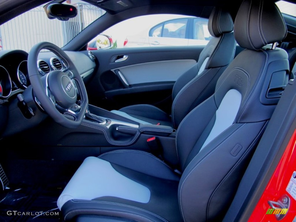 Black/Spectral Silver Interior 2013 Audi TT S 2.0T quattro Coupe Photo #69416212