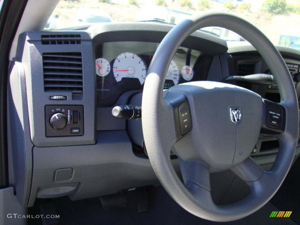 2008 Dodge Ram 1500 ST Regular Cab Medium Slate Gray Steering Wheel Photo #69416251