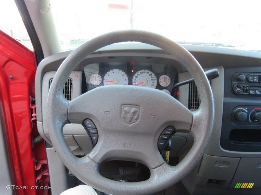 2003 Ram 1500 SLT Quad Cab - Flame Red / Taupe photo #18