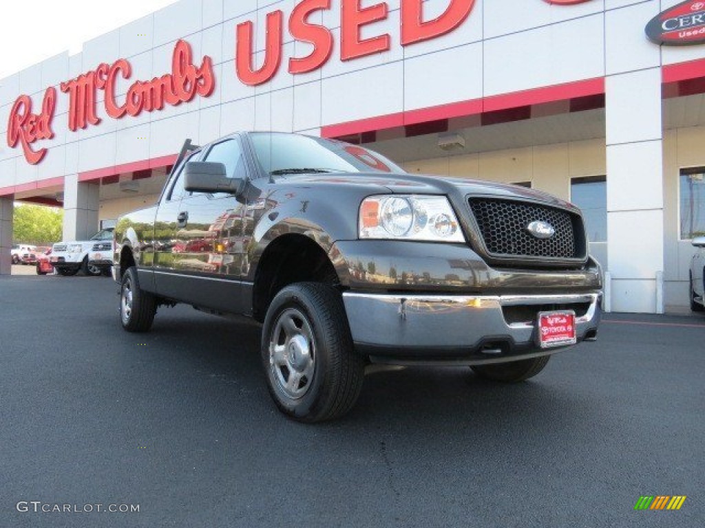 2006 F150 XLT SuperCab 4x4 - Dark Shadow Grey Metallic / Tan photo #1