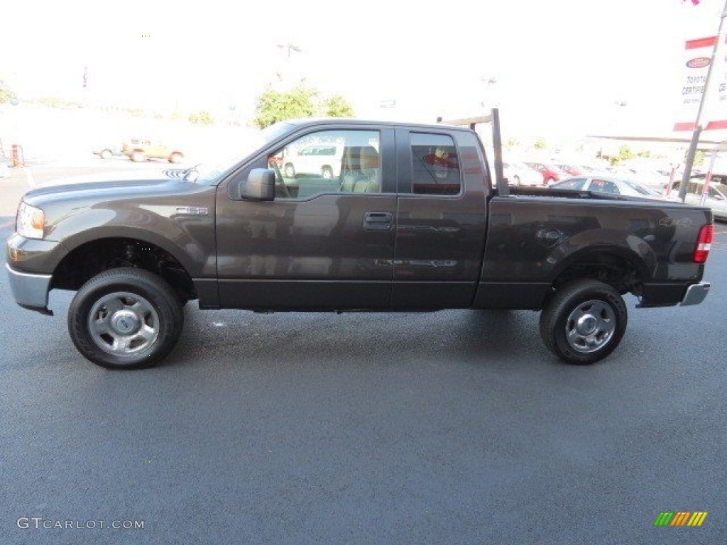 2006 F150 XLT SuperCab 4x4 - Dark Shadow Grey Metallic / Tan photo #4