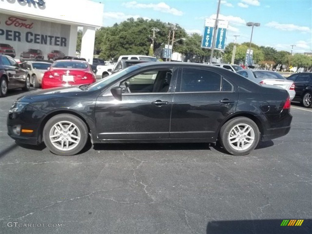 2008 Fusion SEL V6 - Tuxedo Black Metallic / Medium Light Stone photo #6