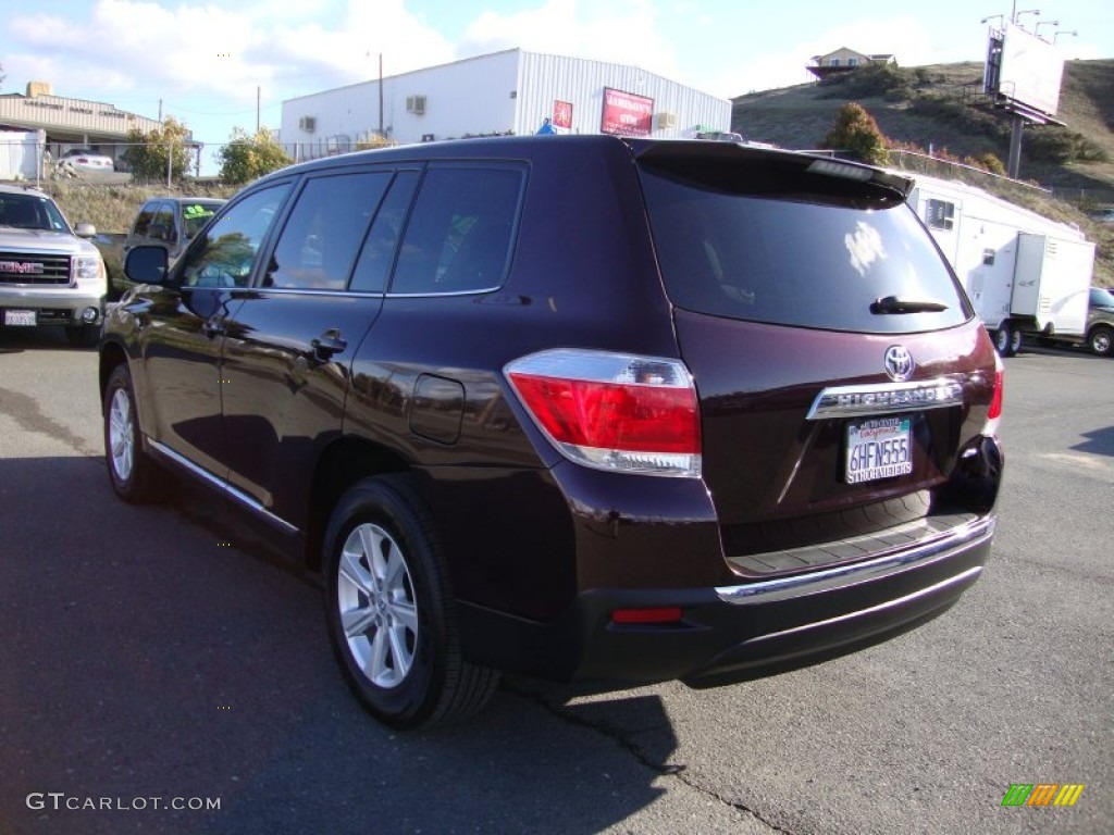 2011 Highlander V6 4WD - Sizzling Crimson Mica / Ash photo #5