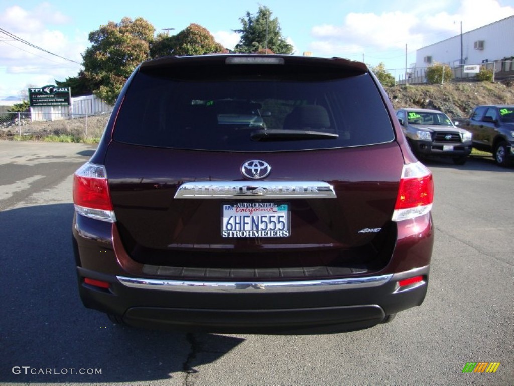 2011 Highlander V6 4WD - Sizzling Crimson Mica / Ash photo #6